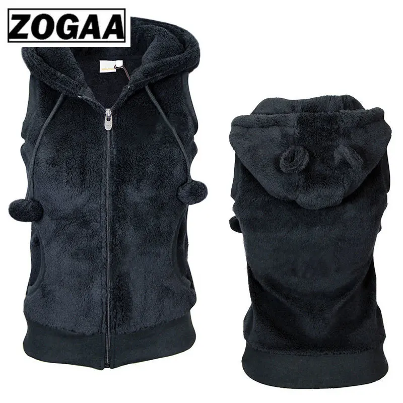 Женские зимние теплые жилеты пальто мягкая флисовая верхняя одежда с капюшоном