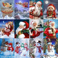 santa claus diy 5d diamond painting full roundsquare drill cross stitch embroidery mosaic picture rhinestone decor home gift