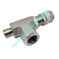 ss316l 2500 to 3500 psi stainless steel high pressure safety valve proportional unloading valve pressure safety relief valve