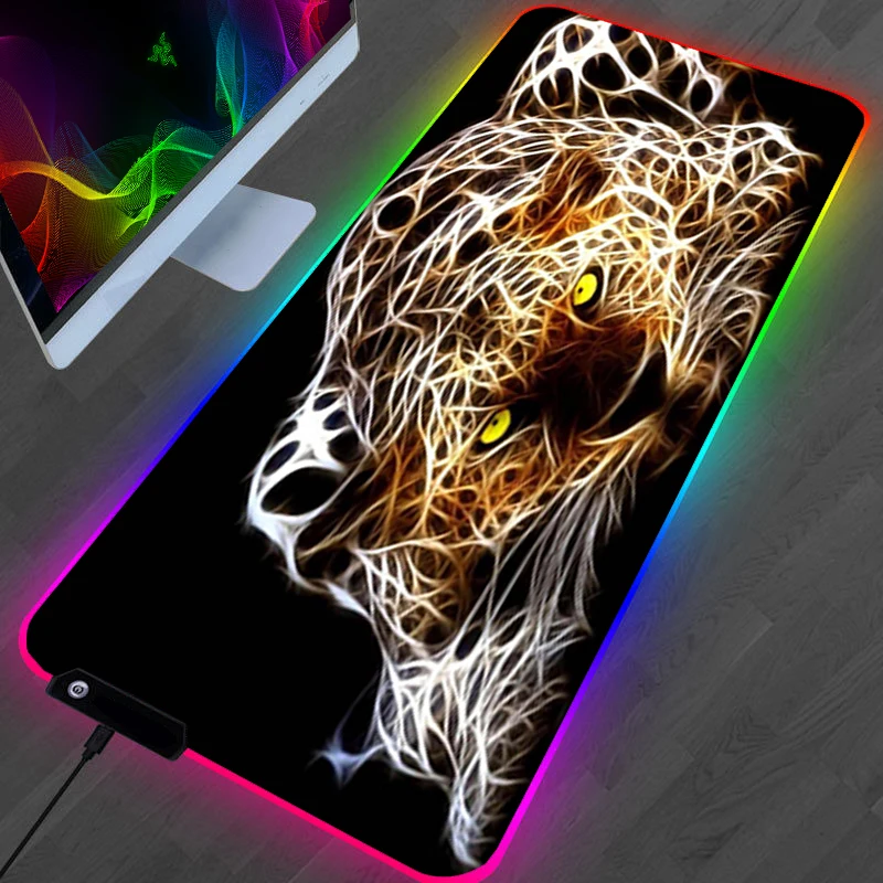 

Коврик для мыши в виде тигра с подсветкой Rgb, 900x400
