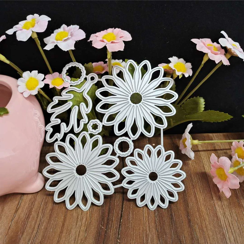 DIY цветок металла резки штампы карты decorationg альбом для Трафарет Шаблон