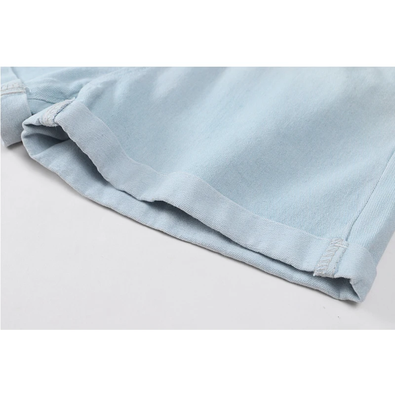 

Women's Gradient Color Blue Denim Shorts Pants Streetwear Rok Chic 2021 New Tide Shorts Jeans Pants Loose Casual Harajuku Pants