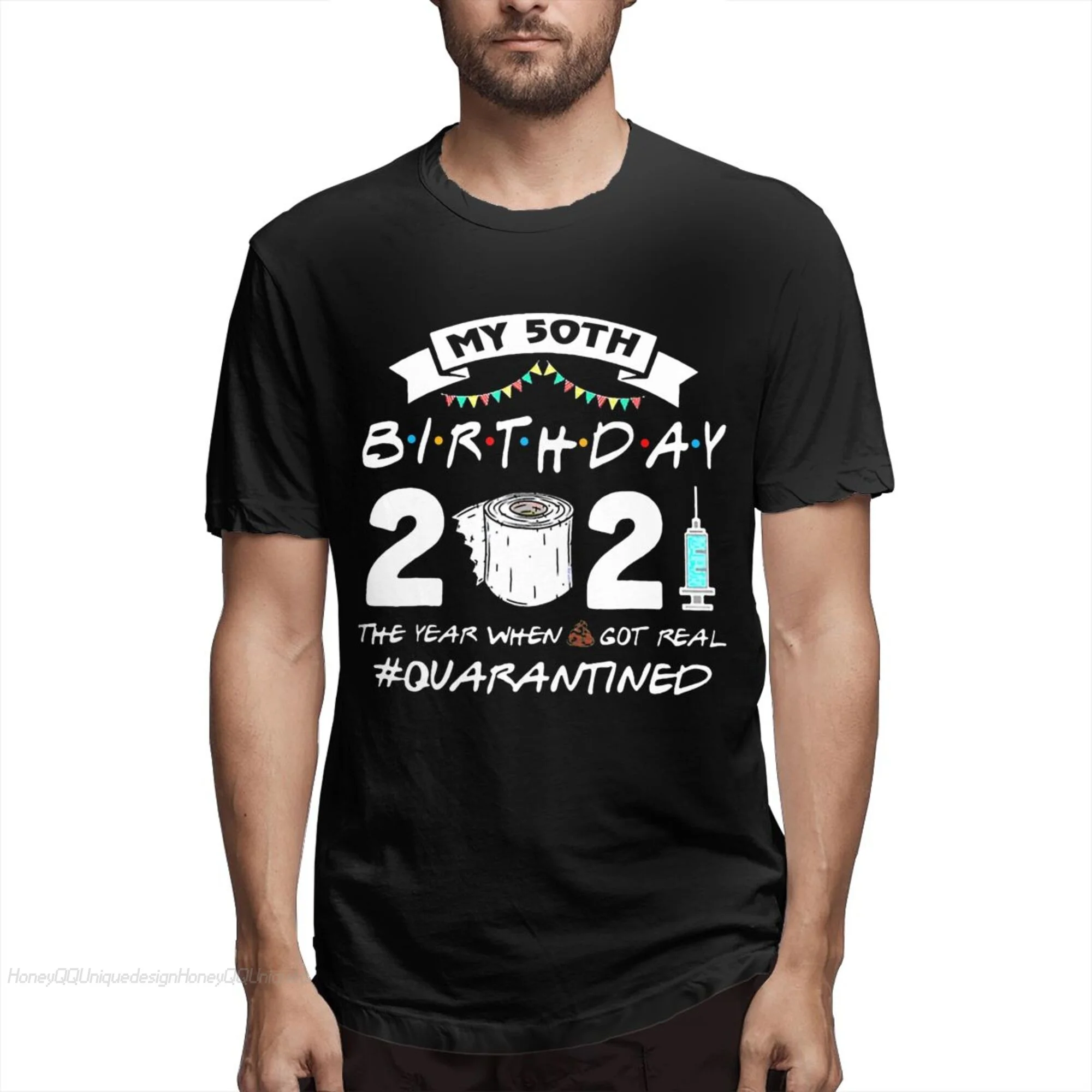 

Родившиеся в 1971 2021 Новое поступление футболка мой 50Th на день рождения 2021 год в тех случаях, когда получил реальный карантин Уникальная футбо...