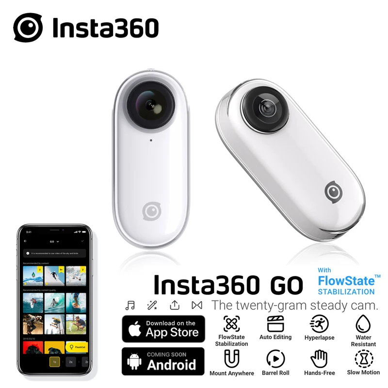 Новая Экшн камера Insta360 GO ии автоматическое изменение громкой связи самая