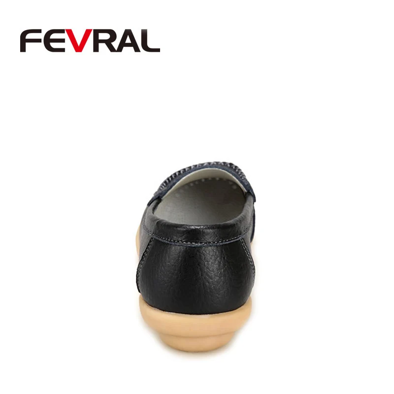 Новинка 2021 женская повседневная обувь FEVRAL из натуральной кожи женские удобные
