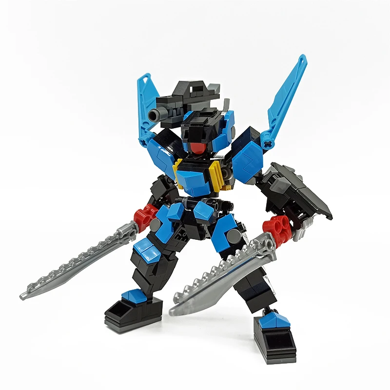 

225Pcs Mecha Warrior Building Blocks Toys For Children Armor Soldier Robots Anime Figure Model 15cm Action Figure Block Dolls