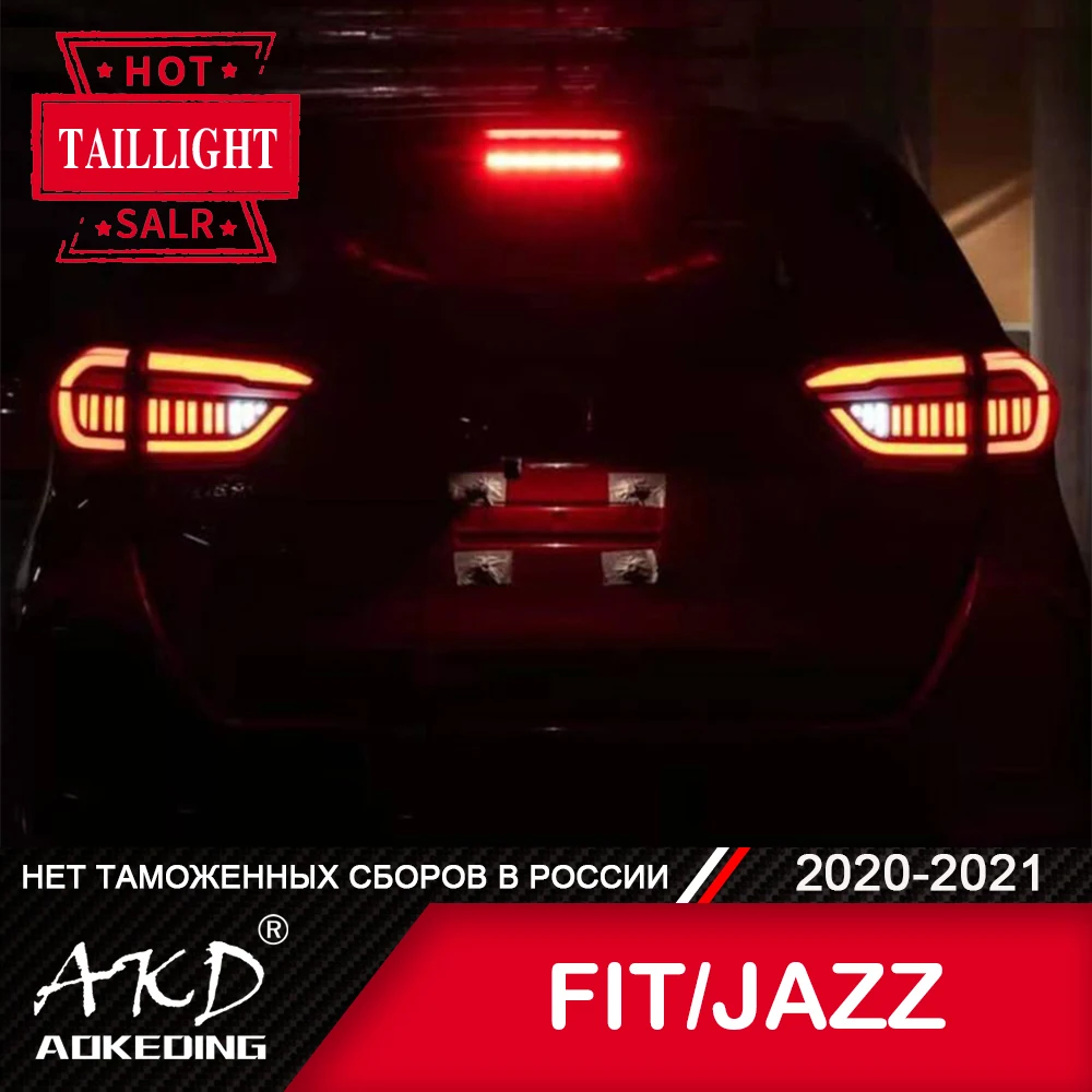 

For Car HONDA FIT JAZZ GR9 Tail Lamp 2020-2021 LED Fog Lights Day Running Light DRL Tuning Car Accessories JAZZ FIT Tail Lights