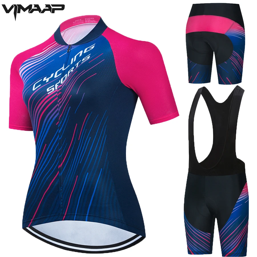 

2021 летняя одежда для шоссейного велосипеда, женский спортивный комплект из Джерси для велоспорта, шорты с нагрудником, униформа для горного...