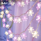 СВЕТОДИОДНАЯ Гирлянда-Снежинка, 10 м, 100 светодиодов