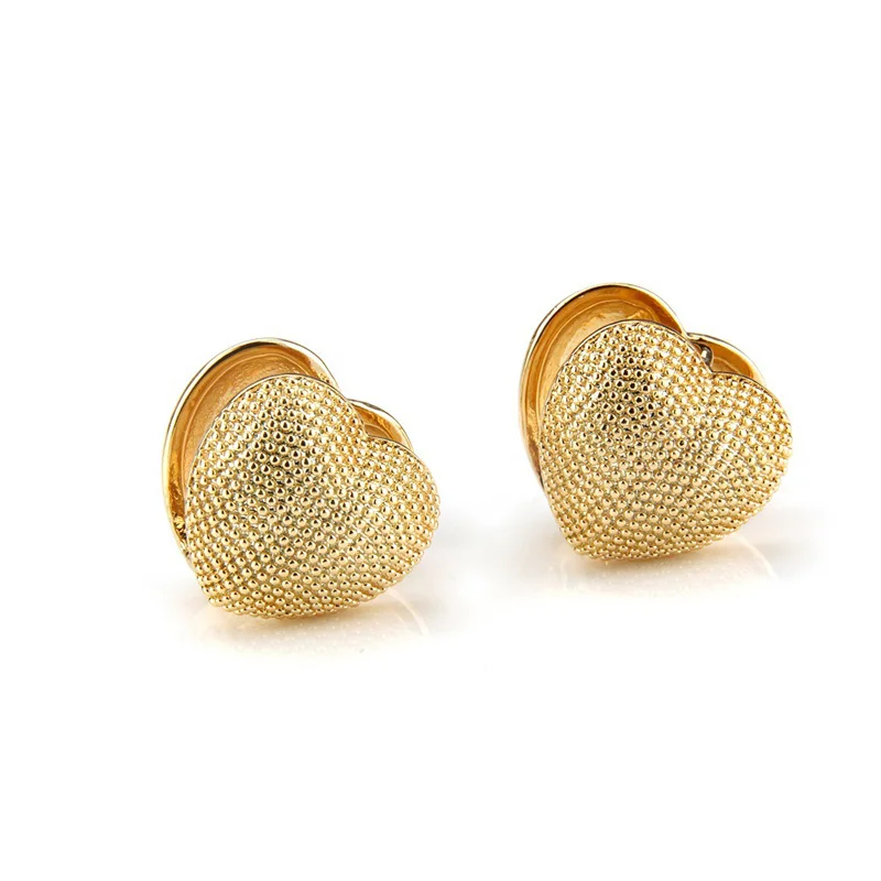 WTLTC золотистые металлические латунные серьги кольца в форме сердца для женщин