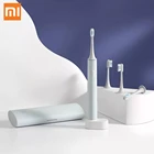 Электрическая зубная щетка Xiaomi Mijia T500C + беспроводная перезаряжаемая Водонепроницаемая ультразвуковая автоматическая зубная щетка с 4 насадками, работает с приложением Mijia