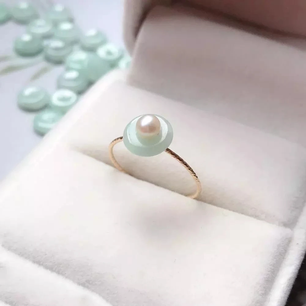 

Natural Pearl Rings 14K Gold Filled Knuckle Rings Gold Jewelry Mujer Bague Femme Handmade Minimalism Jewelry Boho Women Ring