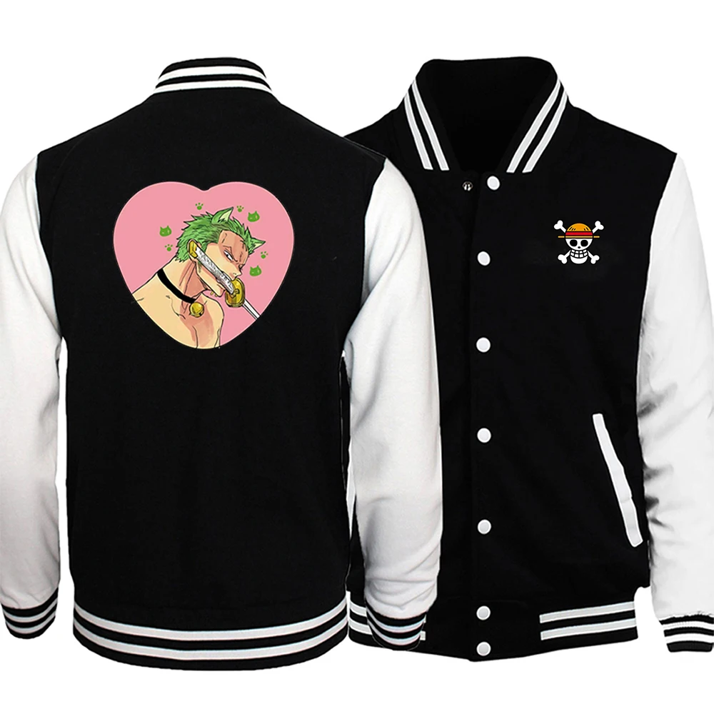 

One Piece Men's Base Uniforms Street Fashion Printing Anime Streetwear Classic Men's Men Jacket Comfortable Sportswear