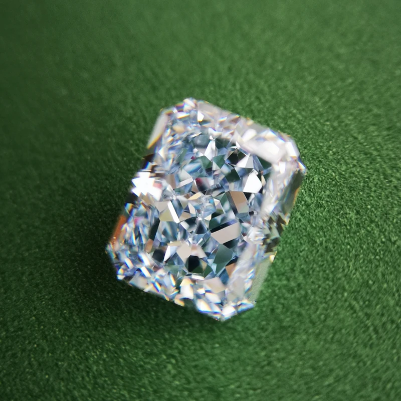 Топ Radient cut ice blue Новое поступление прямоугольный CZ граненый прямоугольник форма