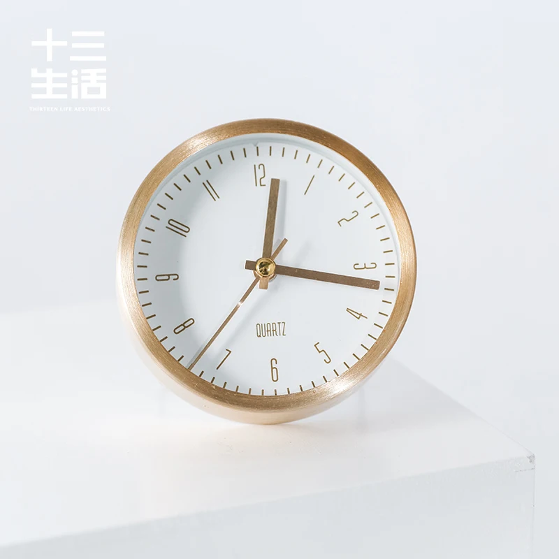 

Nordic Style Alarm Clock Simple Modern Creative Metal Fashion Student Alarm Clock Bedside Despertador Desk Decoration DG50NZ