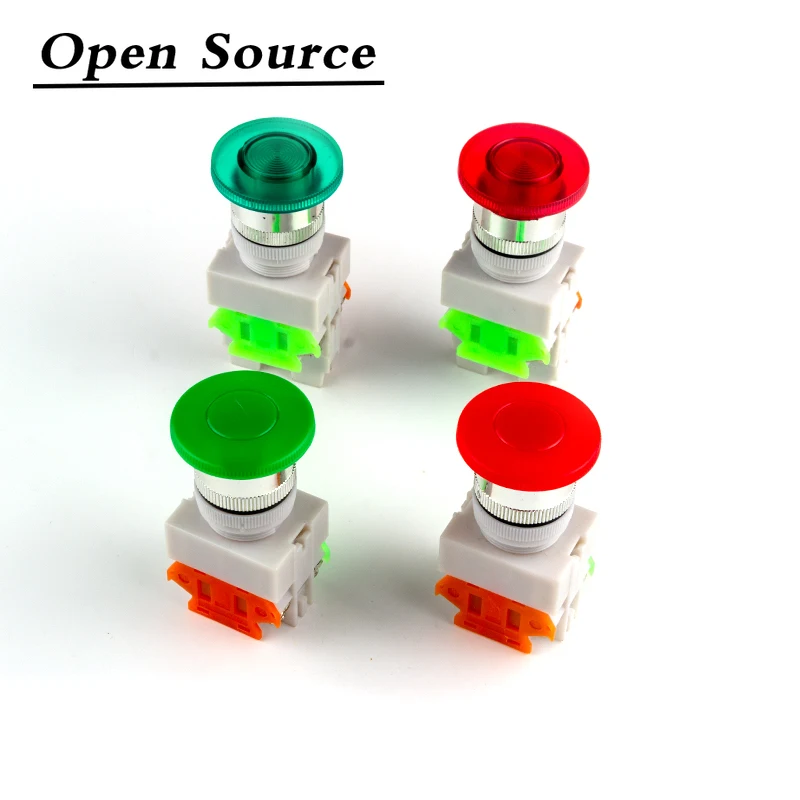 

22mm Red Mushroom Head Push Button Switch LAY37-11M/LAY37-11MD AC 660V 10A NO/NC Self-reset/Momentary
