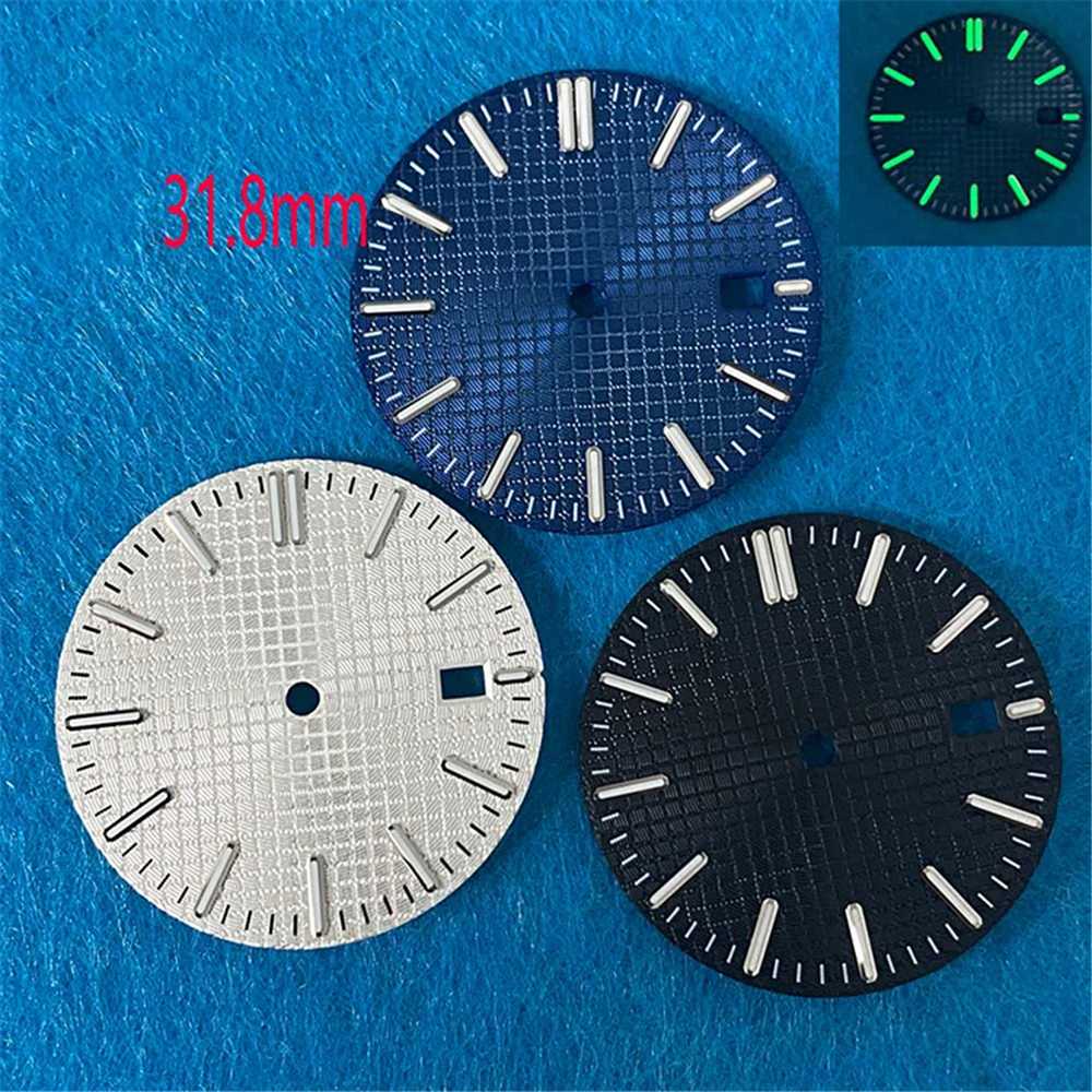 

31.8mm Watch Dial Silver /Rose Nail Watch Faces for NH35 Movement