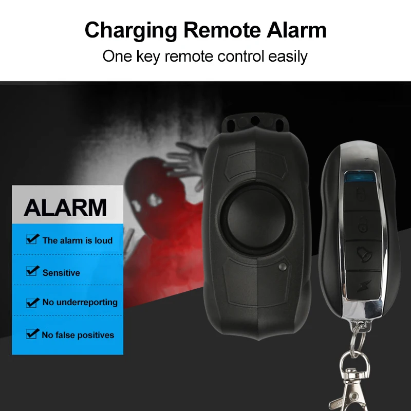 

Wireless Anti-lost Anti-Theft Alarm Remote Control Bike Motorcycle Electric Car Vehicle Security Waterproof Super Loud Warning