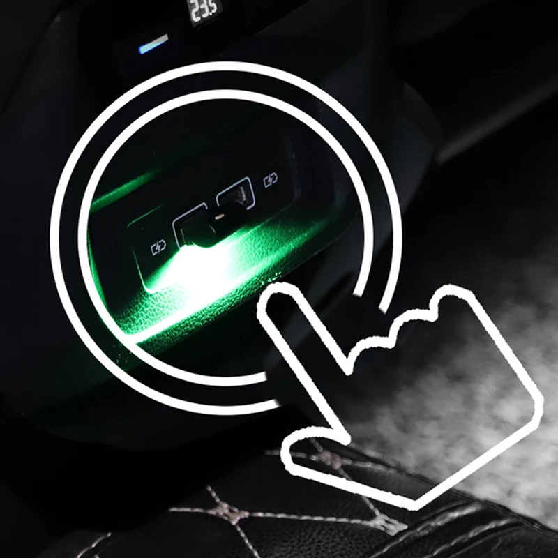 

6 Colors LED Mini Car USB Light Auto Interior Atmosphere Neon Light Plug And Play Decor Lamp Auto Interior Decoration