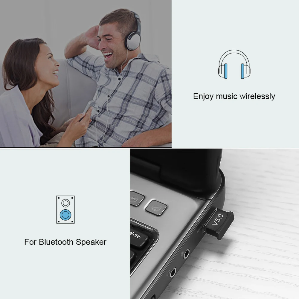 KEBIDU Bluetooth 5 0 аудио приемник передатчик для компьютера ключ музыкальный
