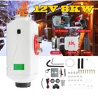 Автомобильный обогреватель, 8 кВт, 12 В, 8000 Вт, воздушный дизельный Обогреватель, красный, 8 кВт, 12 В, свободный глушитель, автомобильный обогреватель для грузовиков, домов на колесах, лодок, автобусов, ЖК-переключатель