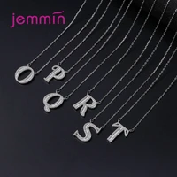 new arrival 925 sterling silver chain necklace for lovers women men anniversary engagement 26 letters trendy style