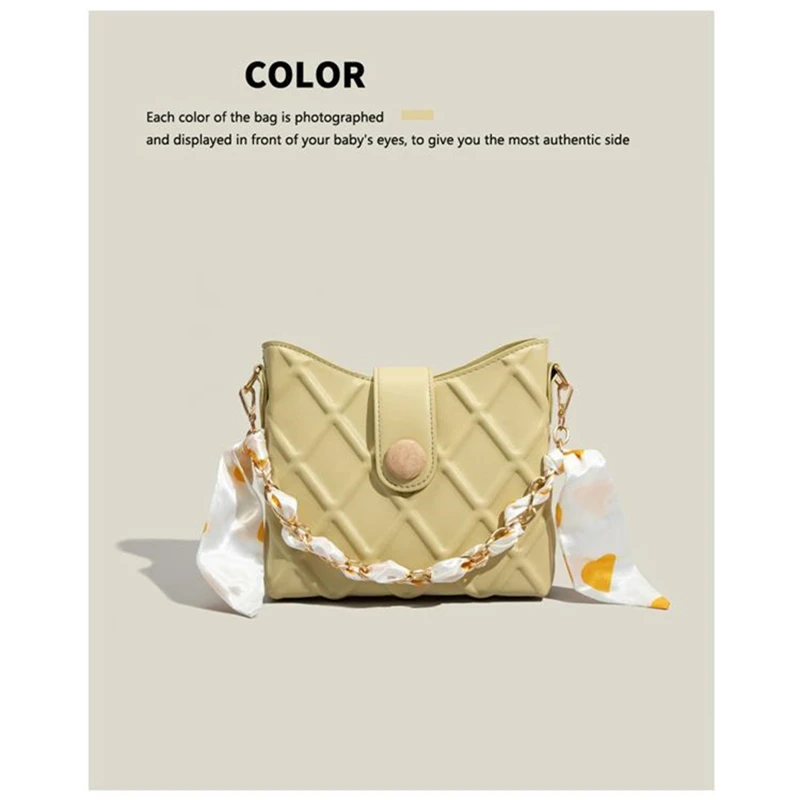 

Women's Bag Autumn Winter Ladies Quality PU Leather popular new fashion Large Capacity Single-Shoulder Chain Handbags for Women