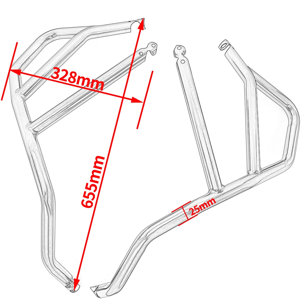 

For KTM 1050 1090 1190 Adventure ADV R 2013 2014 2015 2016 2017 2018 2019 Crash Bar Engine Guard Bumper Motorcycle Accessories