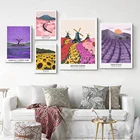 Красочный постер путешествия в городе, Япония, Нью-Йорк, Париж, пейзаж, холст, печать, настенные художественные картины для украшения дома, картины для интерьера