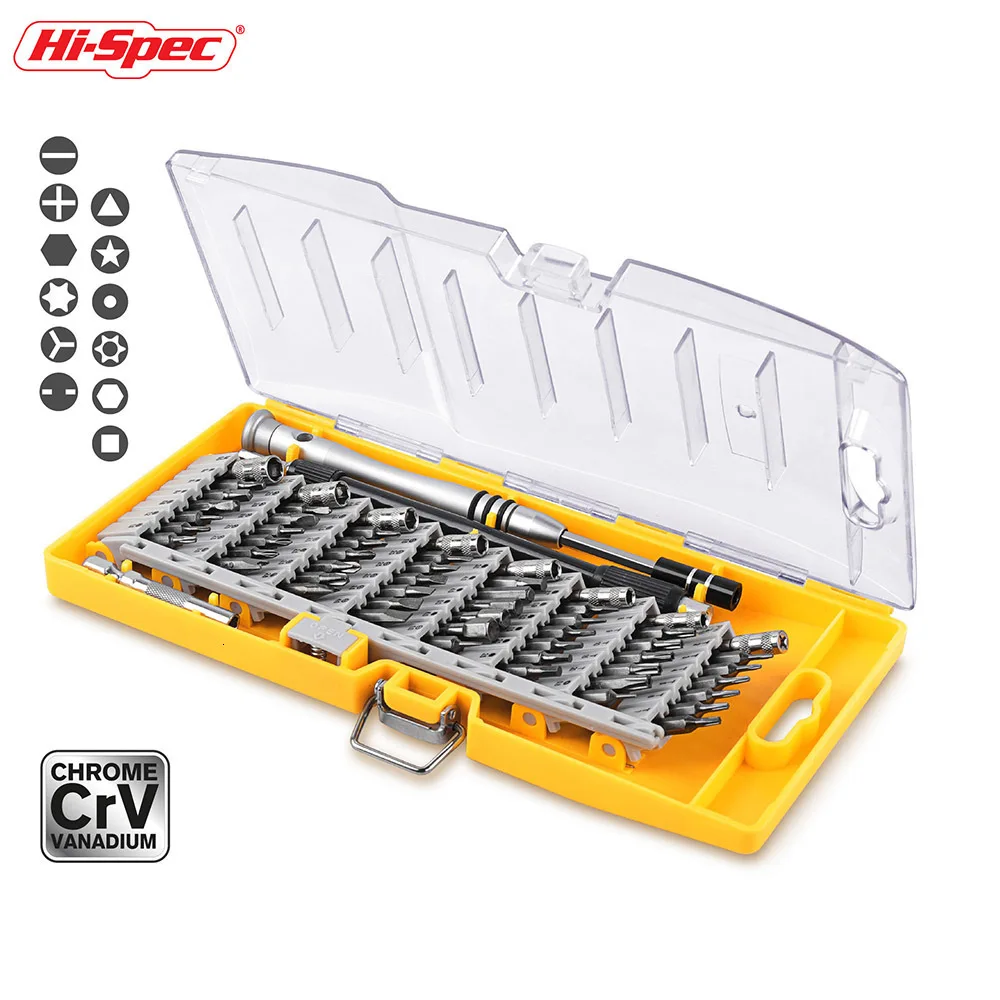Hi-Spec 60 в 1 Набор отверток мини Прецизионная отвертка Набор бит Мультитул ремонтный ручной набор инструментов для телефона электроники ПК