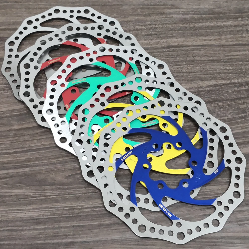 

Ultralight Disc Brake Rotor 140/160/180/203mm 6-Bolt Bike Mechanical Disc Brake Rotor for Road Mountain Bicycles BMX MTB Bike