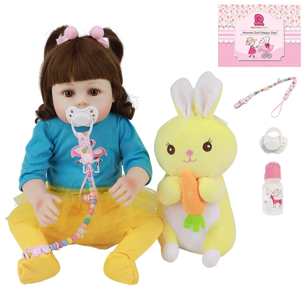 48 см кукла для новорожденных ручная работа Мягкая силиконовая Реалистичная