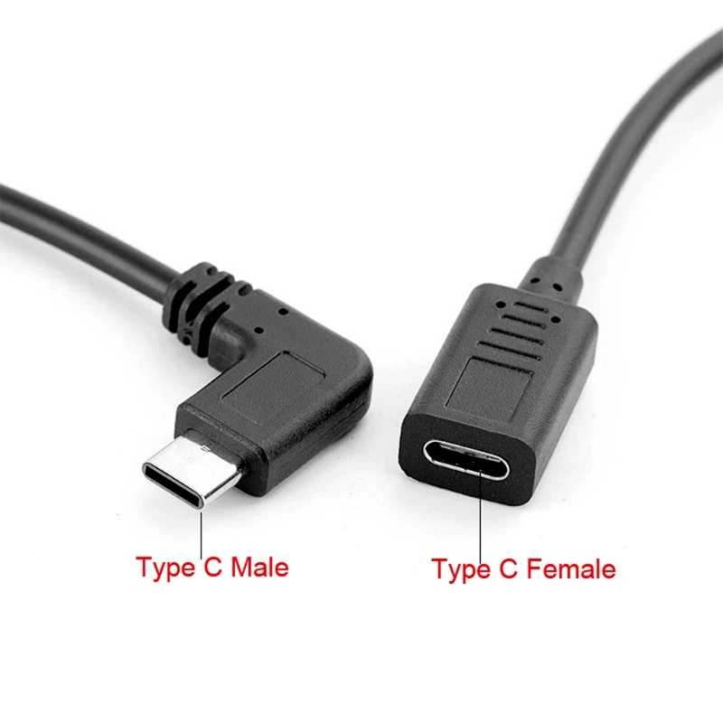 90 Degree Right Angle USB 3.1 Type C Male To Female USB-C Converter cable For Oneplus 5 3T 3 2 Galaxy S8 LG G6 G5 Xiaomi 6 | Компьютеры и
