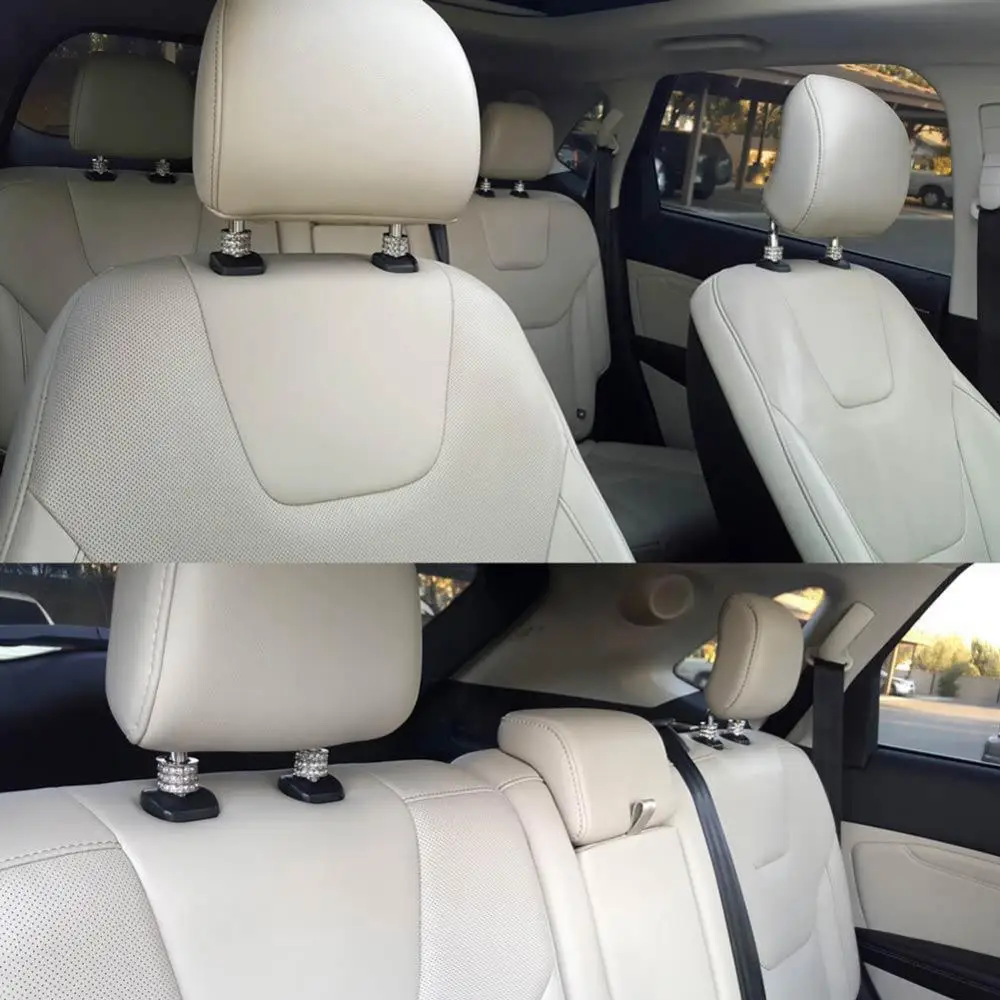 

Модные блестящие стразы, подголовник автомобильного сиденья, металлическое кольцо, украшение интерьера