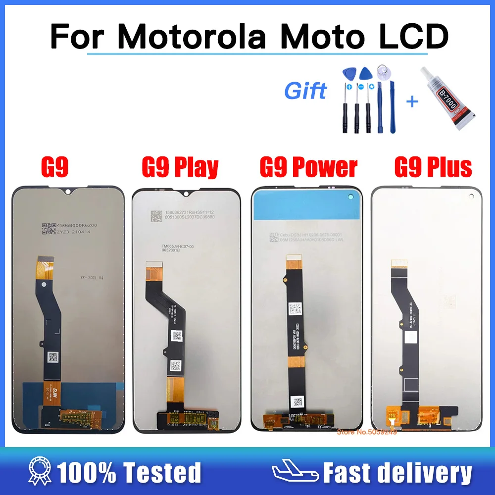 

For Motorola Moto G9 Play XT2083 LCD Display G9 Plus XT2087 Touch Screen Digitizer G9 Power xt2091-4 XT2091-3 LCD For Moto G9
