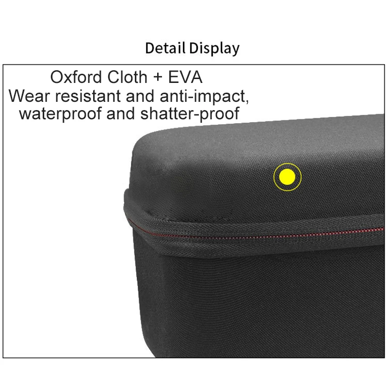 

Oxford Cloth Organizer Portable Storage Bag Carry Case Shockproof Travel Pouch Mini Wear-Resistant For Dyson Airwrap Black
