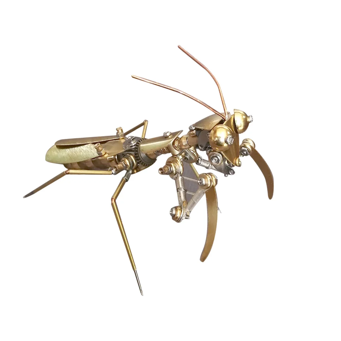 

3D Metal Mechanical Insects Model Handmade Crafts For Home Decor Brain Toy For Children Educational Toys Birthday Gift - Mantis