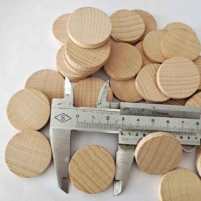 

10PCS 3cm 1.18inch Round Unfinished Wood Cutout Circles Chips for Arts & Crafts Projects, Board Game Pieces, Ornaments
