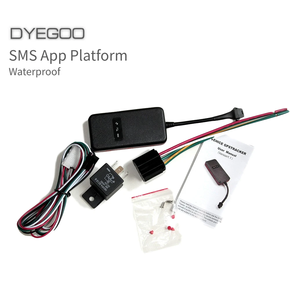 DYEGOO 4 полосы автомобиля gps gprs трекер GT003 двигатель вырубка реле автомобиль скутер мотоцикл gps отслеживающее устройство