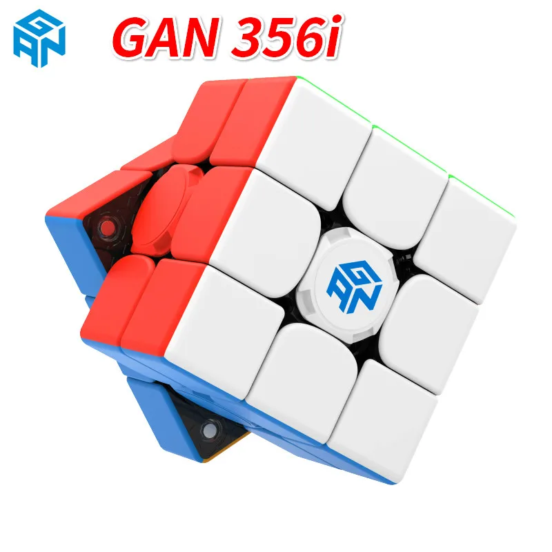 Full stickers Робот-Ган и Gan356i 3x3x3 Magic speed Cube станция приложение Gan 356 i онлайн соревнования GAN356 i головоломка Cubo Magico Gans Кубики Игрушки - Color: Full stickers