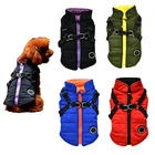 Зимняя одежда для собак и щенков, жилет для домашних животных, куртка, одежда для чихуахуа 2 в 1, теплая одежда для собак, пальто для маленьких, средних и больших собак