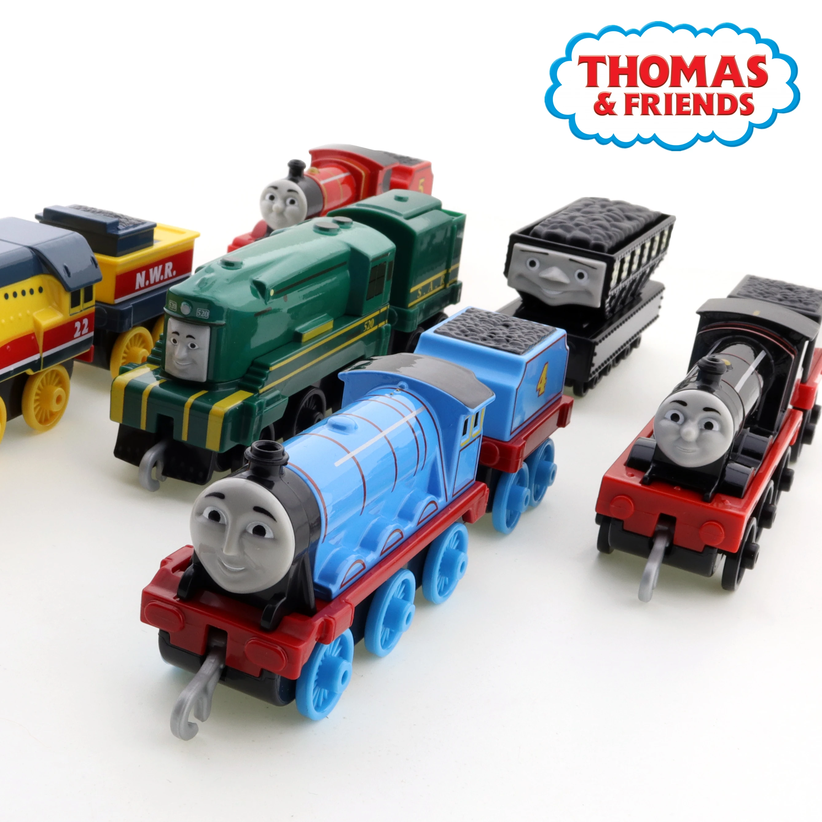 Набор трека поезда Томас и друзья Джеймс Дюк петси Генри 1:43 магнитные из сплава