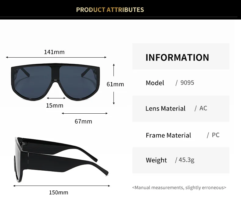 

Rimless Square Sunglasses Men 2021 Gradient Rectangle Sunglasses Women Fashion Sunglasses Brand Designer Oversized Eyewear