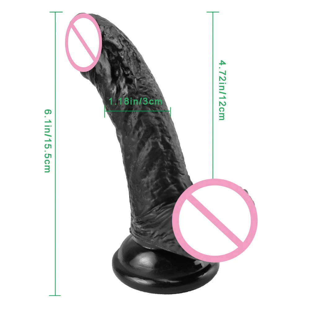 Эротическая игрушка черный фаллоимитатор для женщин большой с присоской секс