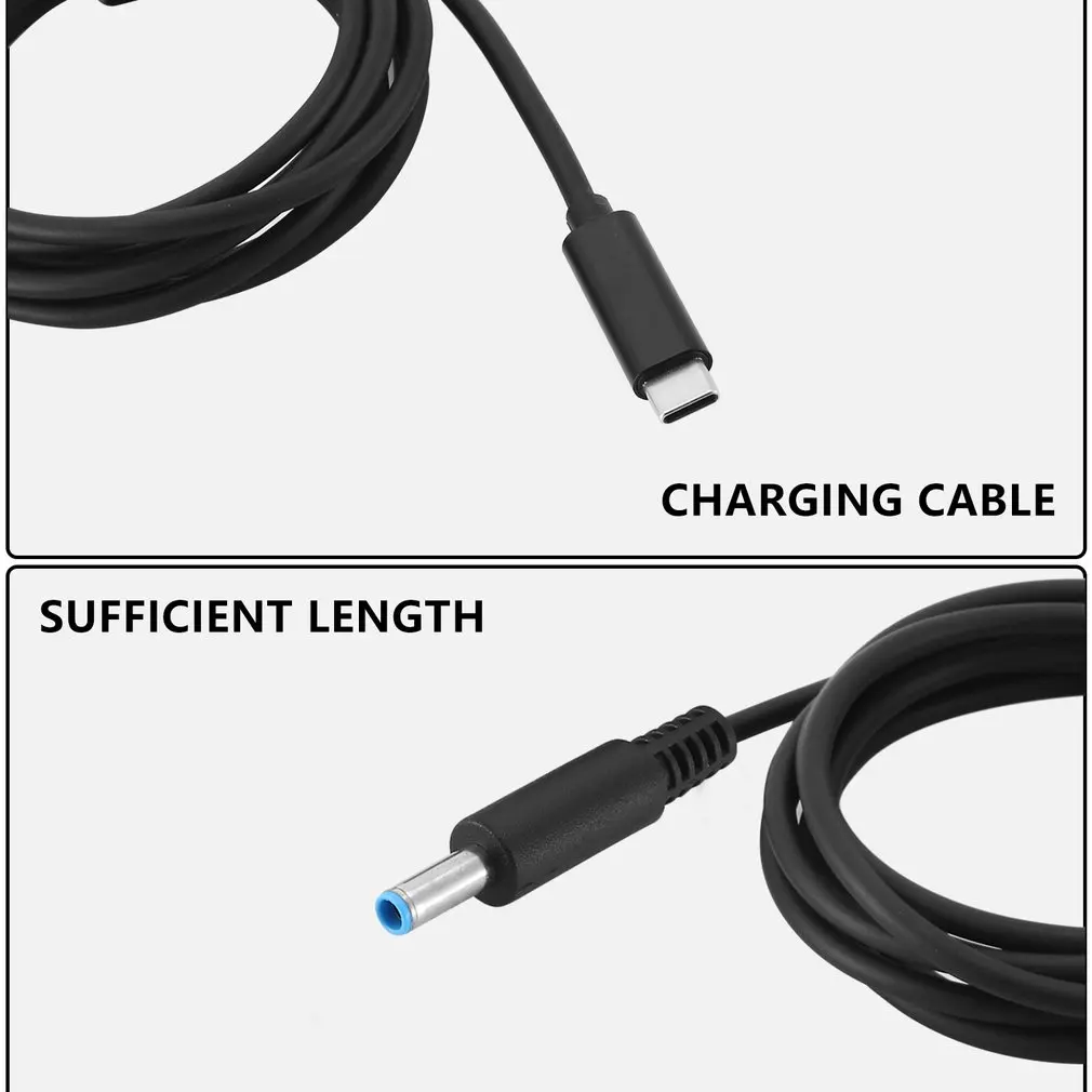 

PD USB Type C To Direct Current Converter Laptop Charging Cable Cord Power Adapter Power Supply Cable For Hewlett-Packard