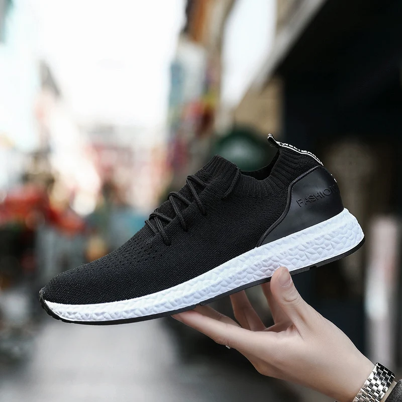 

YEINSHAARS Spring Summer Casual Shoes For Men Breathable Lace-Up Men Flat Sneakers Shoes Sapatos Masculino Zapatillas De Hombre