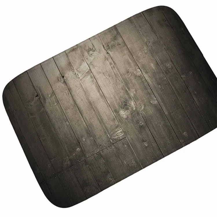 Wood Grain Retro Doormat for Entrance Door Carpet Kitchen Mat Bathroom Floor Mat Hallway Rugs and Carpets for Living Room Tapete