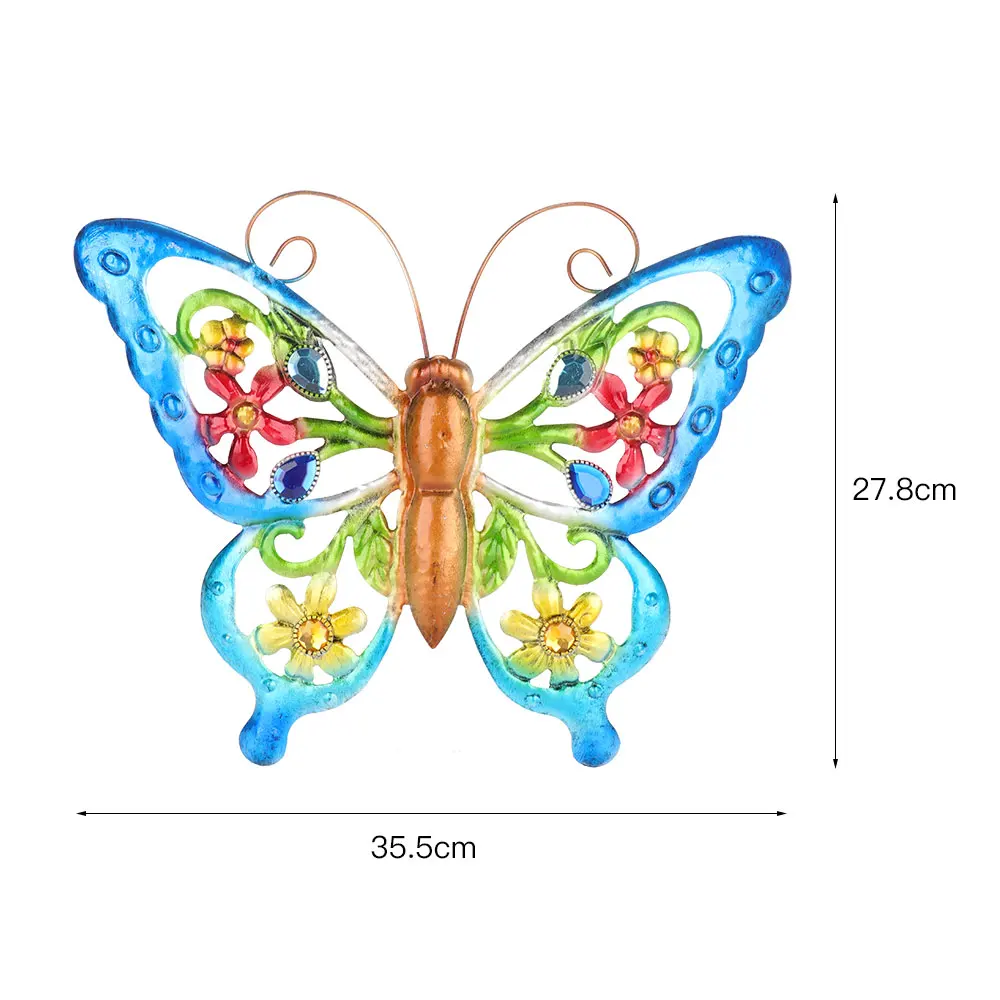 

Hanging Painted Butterflies Decoration Wall Pendant Art Ornaments Wall Sculptures Household Gadgets Garden Decoration