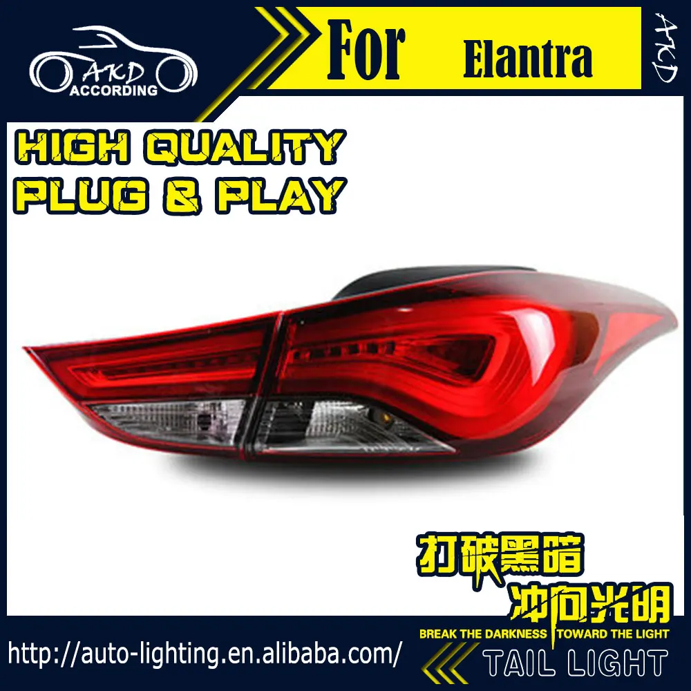 AKD автостайлинг задний фонарь для Hyundai Elantra задсветильник s Avante светодиодный