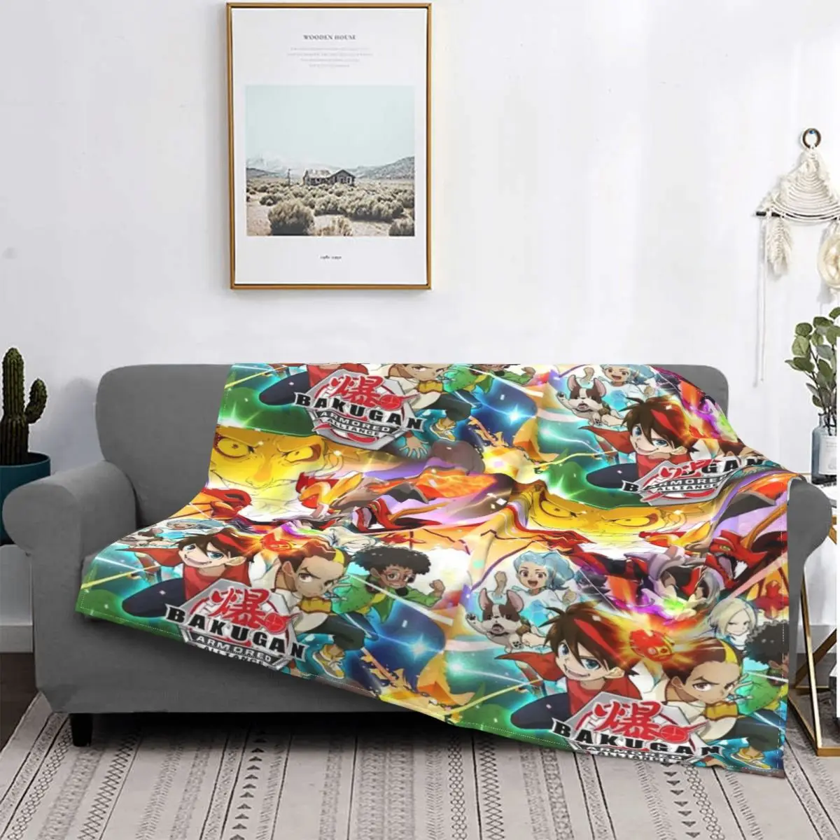 

Bakugan 4 Blanket Bedspread Bed Plaid Blanket Sofa Blankets Thermal Blanket Summer Bedspreads